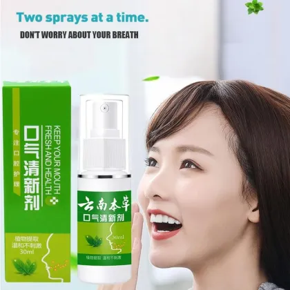 30ml Breath Freshener Spray Antibacteria Fresh Breath Oral Spray Herbal Mouth Freshener Spray Remove Bad Mouthwash For Oral Care