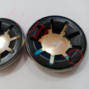 Spring Steel Internal Tooth M3 Star Locking Washer - Black Oxide Finish