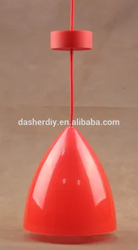 High quality Red color plastic chandelier light