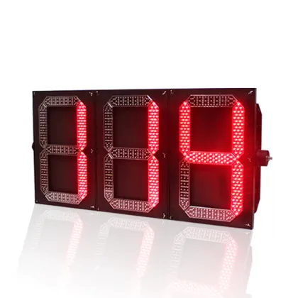 three digit road junction traffic light countdown timer