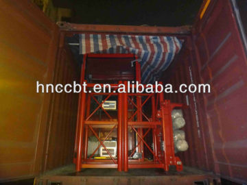 energy saving construction passenger hoist with double cage