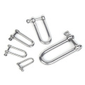Stainless steel extended D-shaped shackle