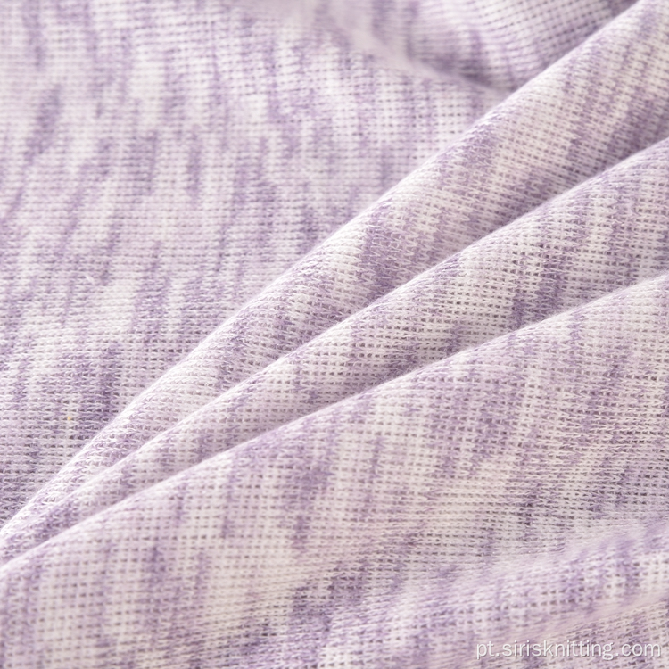 Tecido tricotado de viscose, poliéster, tecido tingido no espaço