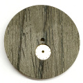 Natural wood watch dial with a subdial