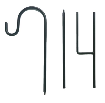 Metal Hanging Shepherd Hooks for Garden Decoration
