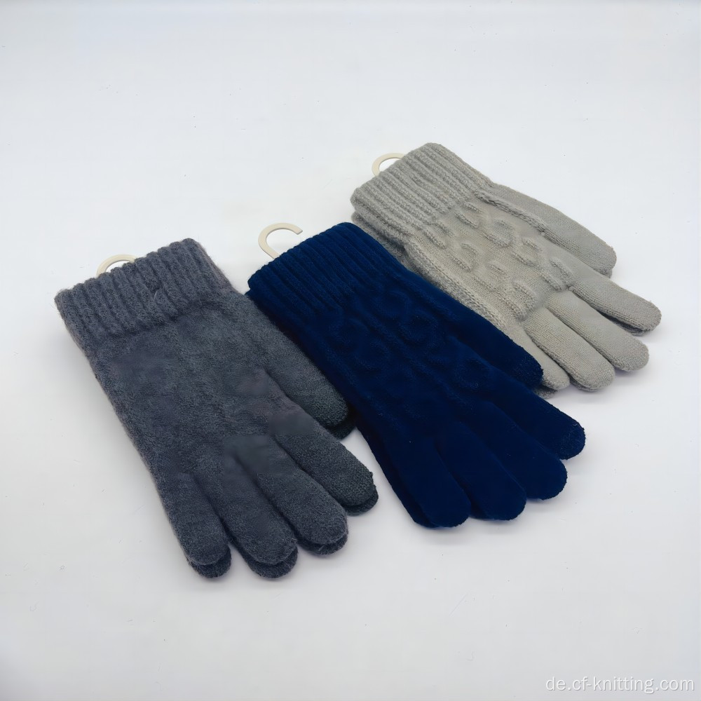Maßgeschneiderte gestrickte Handschuhe für Männer