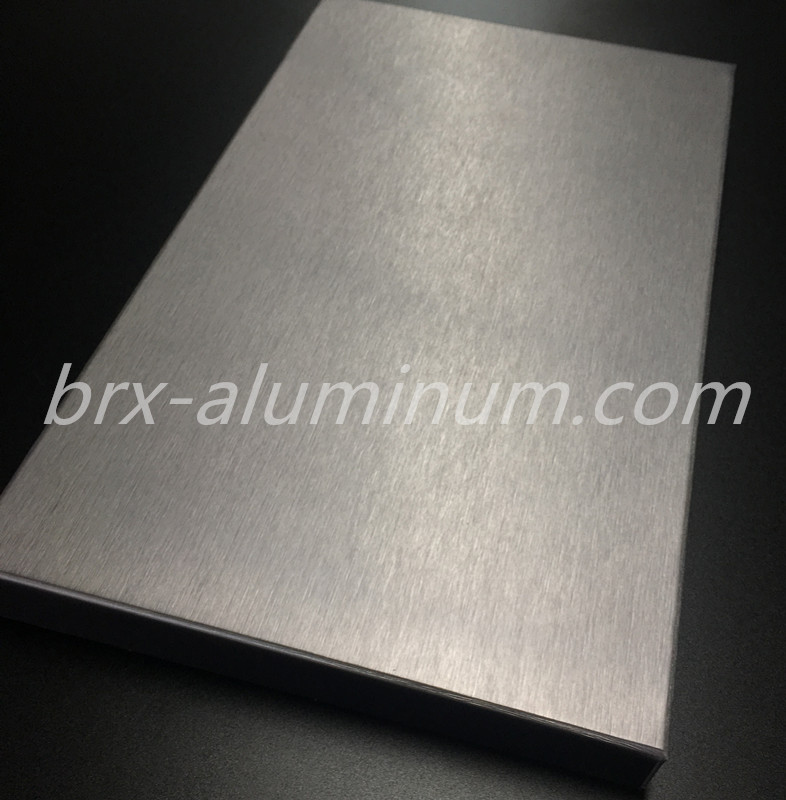 Anodized Brushed Aluminum Plate