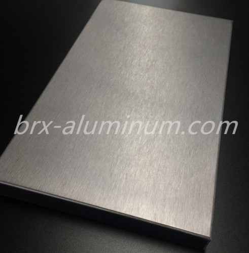 Anodized silver brushed aluminum sheet