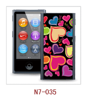 Hearts Picture 3d Case Using For Ipod Nano,pc Case Rubber Coated,multiple Colors Available 