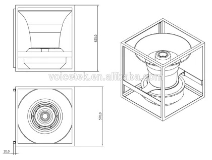Professional Sound System 16 Ohm Marshall Speaker 400Watt
