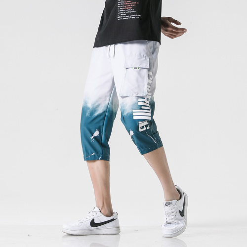 Fashion Men's baggy lace-up beach pants