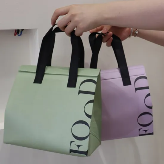 Fashion Reusable Waterproof Custom Non Woven Takeaway Bag