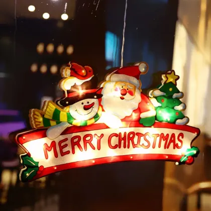 Christmas Decoration Santa Claus Suction String Lights