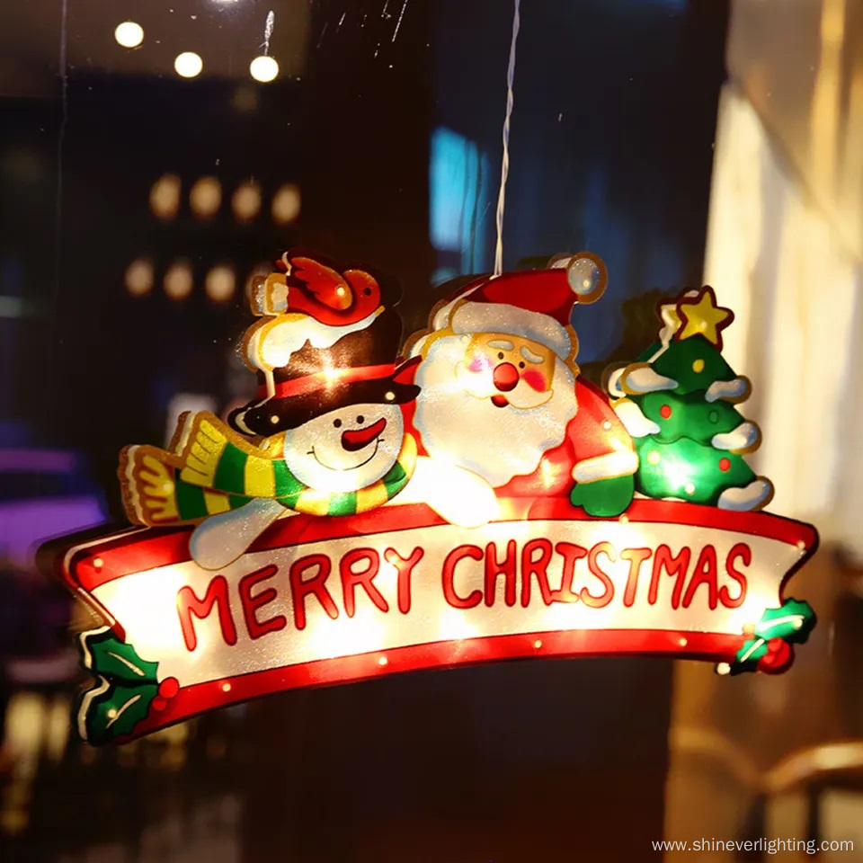 Christmas Decoration Santa Claus Suction String Lights