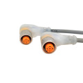 Conector hembra de ángulo recto M12 con indicador LED