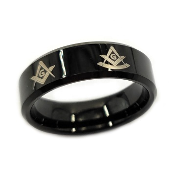 Customizable Masonic Tungsten Rings with Personalized Logo: Your Unique Freemason Jewelry