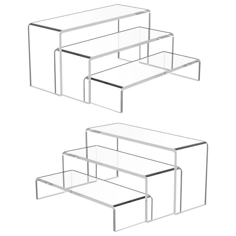 Acrylic Display Risers Shelf