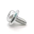 Assembling Screw With Flat Washer Triangular Tooth