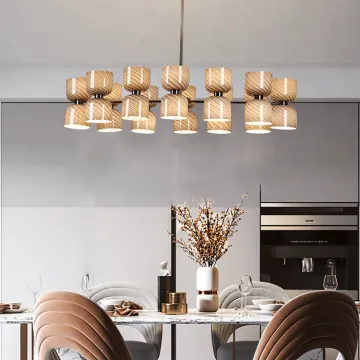 Living Room Bedroom Glass Led Chandelier Pendant Light