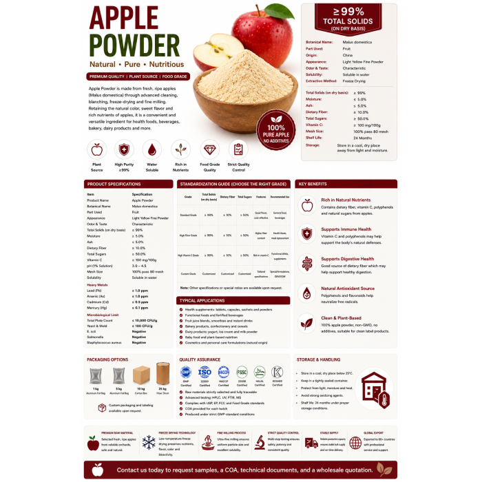 Freeze Dried Apple Powder