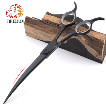 FIRELION Black Paint Professional Pet Cutting Shears for Dog Grooming Scissors Manufacturers