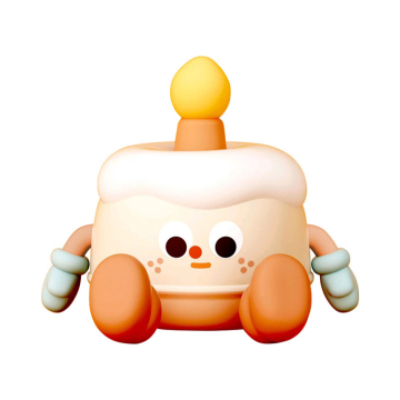 モダンな3DシリコーンバースデーケーキUSBタッチコントロール子供の寝室のためのナイトライトLEDナイトライト