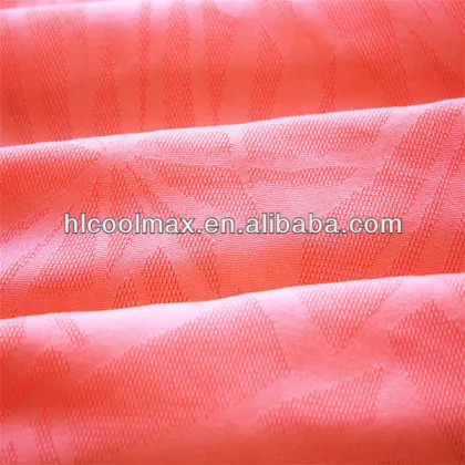 2014 new functional coolmax fabric jacquard knitted fabirc