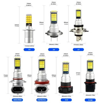 Car LED Fog Lamp Dual Colors - H3, H7, H11, 9005, 881, H4, H8, H16, 9006, HB3, HB4, 880, 881, H27, H1 LED Bulbs