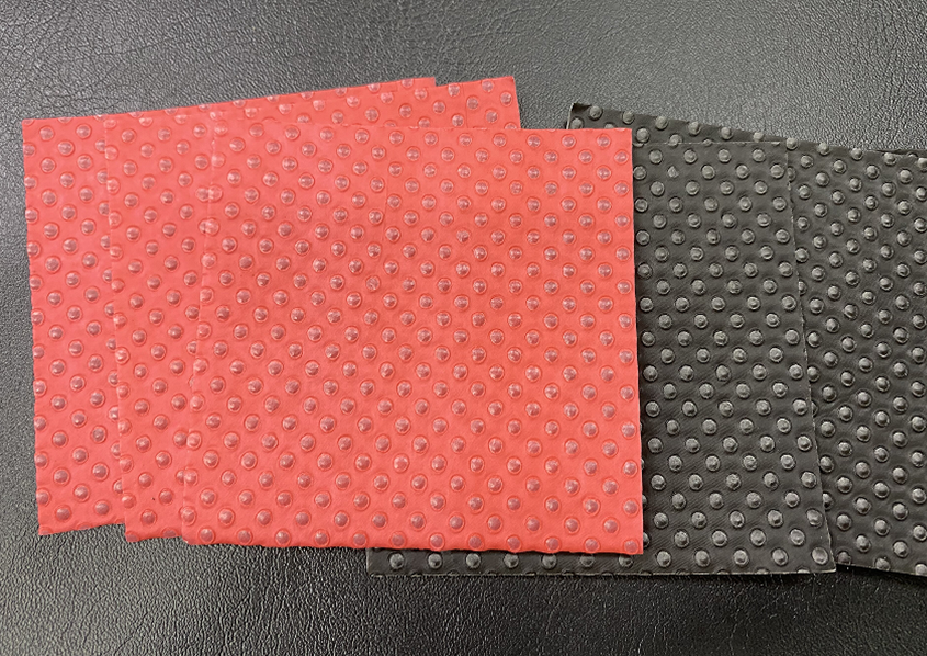 Red/Black Absorbent fruit food pads 