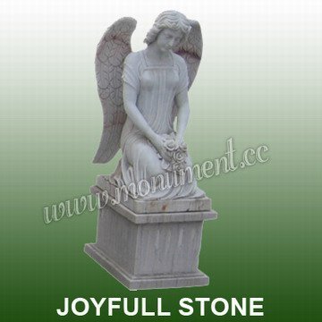 White Marble Memorial Statue, Cemetery angel statues