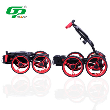 Electrical One-Key plegable Four Wheel Golf Push Cart