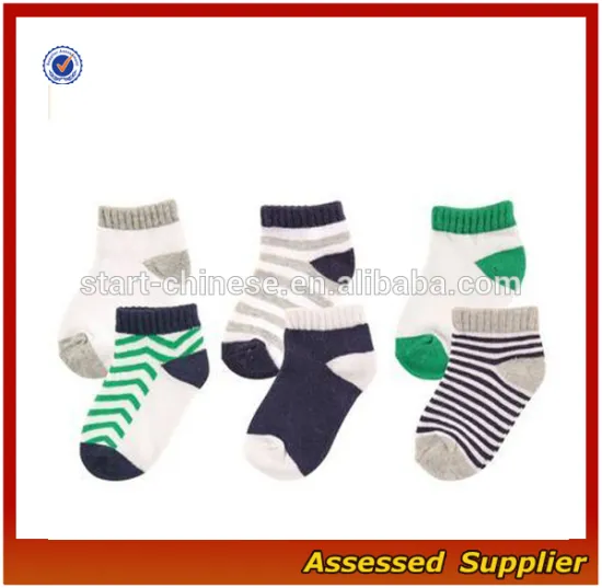 Wholesale No-Show Striped Cotton Baby Socks --ZP1121