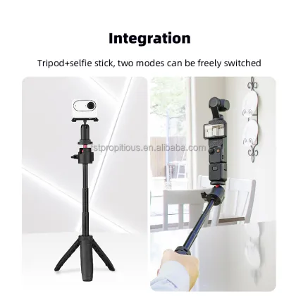 BRDRC Extension Pole Selfie Stick Tripod for OSMO Pocket 3 & GOPRO Accessories