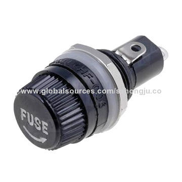 Fuse Holder, 5.0 X 20mm, with RoHS and REACH, Over-load Protection