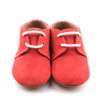 Zapatos de bebé baratos de suela suave Oxford de cuero genuino