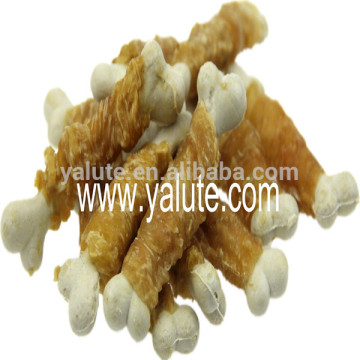 Organic pet food chicken and calcium stick wraps