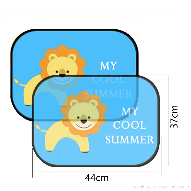 Digital bedrucktes Cartoon Sonnenschirm Autowagen Sonnenvisier