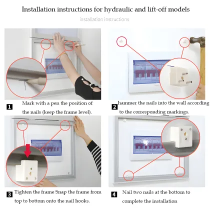 Luxury Golden Deer Print Weak Electricity Box Hanging Painting