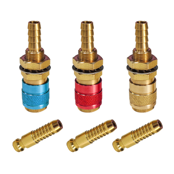 8mm Male Plug Brass Water Cooled & Gas Adapter Quick Connector Fitting for Welding Torches