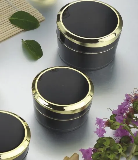 Taper-shaped Acrylic Cosmetic Cream Jar Applied in Cosmetic Packaging (15/30/50g)