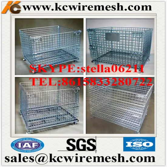 Manufacture !!!!!!!!!! KANGCHEN Wire container with wheels for storage