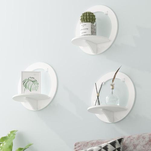 Home Decoration PVC Round Shelf Fashion Storage Rack