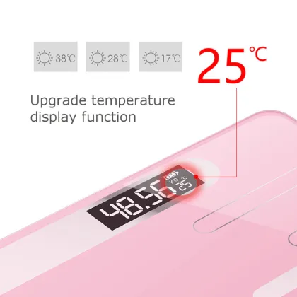 Body Fat Scale USB Household Electronic Scale LCD Display Bathroom Floor Body Weighing Scales Measuring Digital Scales