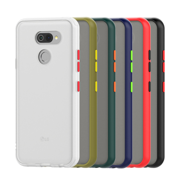 علبة TPU ناعمة مضادة للصدمات مع إطار كمبيوتر غير لامع لـ LG K40s ، K50s ، K41S ، K61