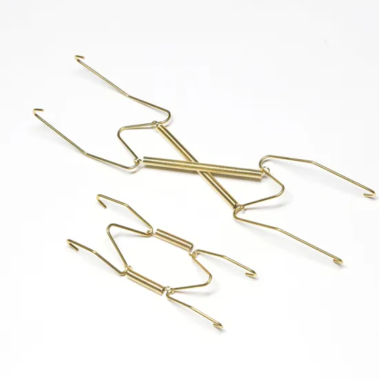 W Shape Metal Spring Wire Plate Decorative Wall Hanger