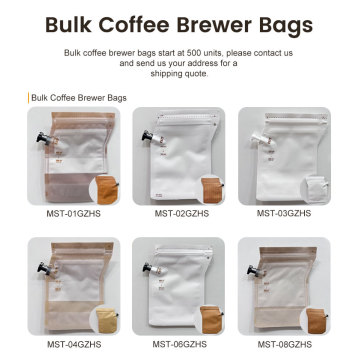 Tragbare 250 ml 400 ml Tropfkaffee -Filtertasche Kaffeebrauer Ausstrichtasche