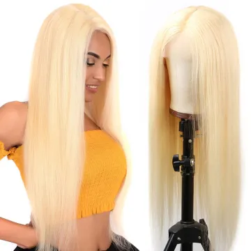 150% 180%  Blonde 613 Lace Frontal Human Hair Wigs For Black Wome Transparent Swiss HD Lace Frontal Human Hair Wigs Blonde 613