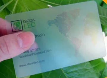 manufacturer custom printing clear pvc transparent business card
