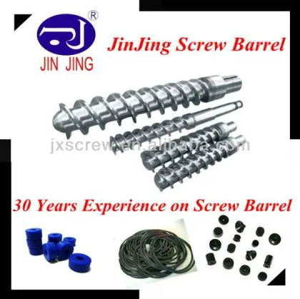 silicone rubber screw and barrel/ rubber extruder screw barrel