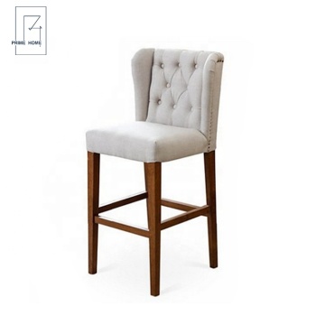 Modern Simple Fabric Chair with Wood Legs